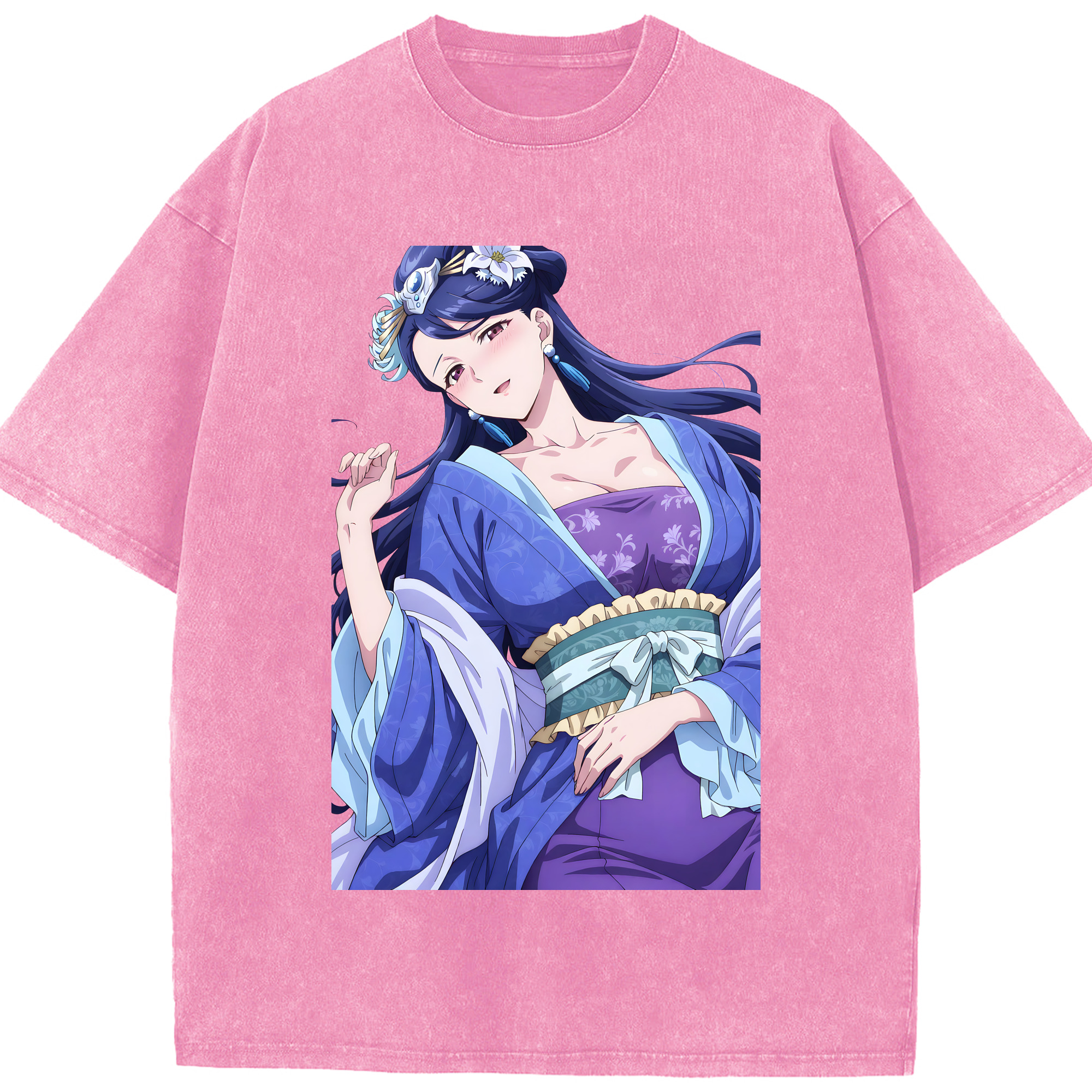 （画像用） 薬屋のひとりごと The Apothecary Diaries 綿100% ヴィンテージ風 半袖Tシャツ（フロントプリント）